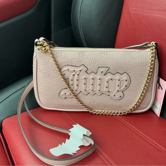 Juicy Couture Blush Crossbody Bag with Chain - Picture 1 of 4